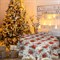 Круглая скатерть новогодняя гобеленовая с люрексом Новогоднее настроение - фото 5888
